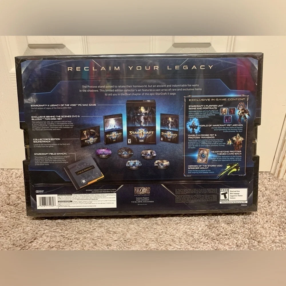 StarCraft 2 Legacy of the Void Blizzard Entertainment Collector’s Edition NEW